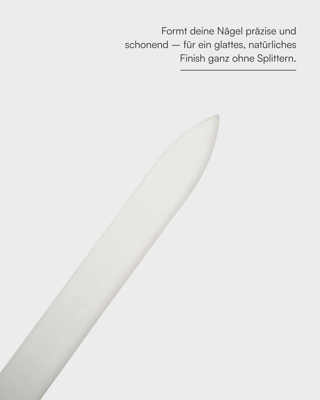 Glas Nagelfeile