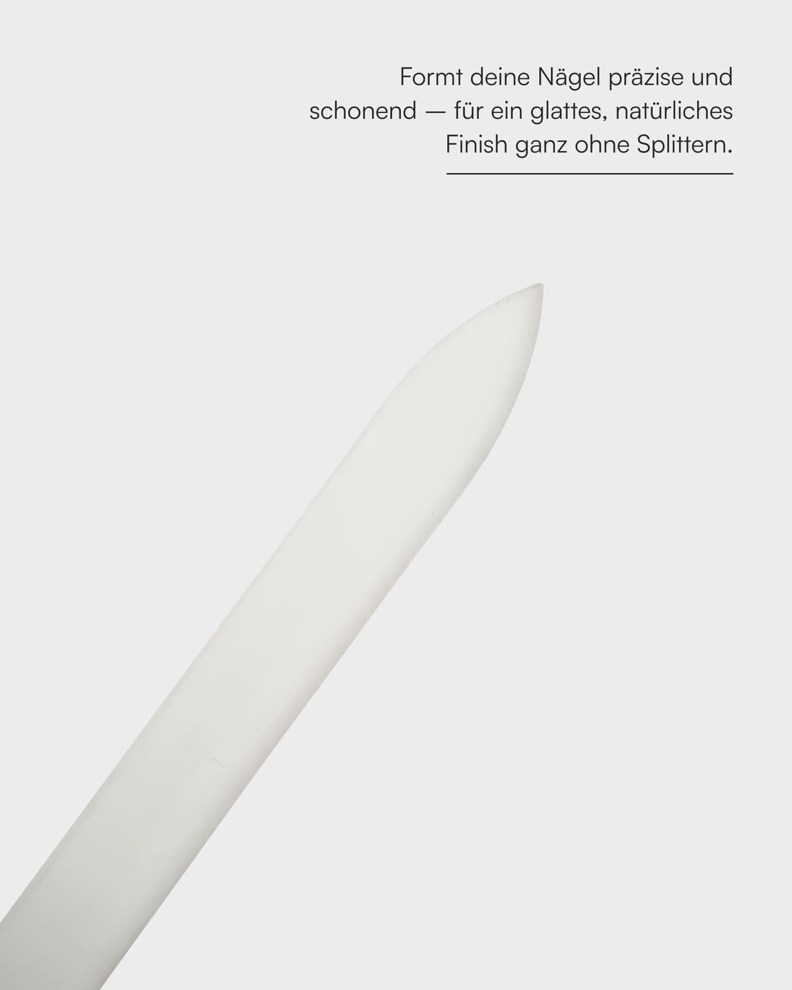 Glas Nagelfeile