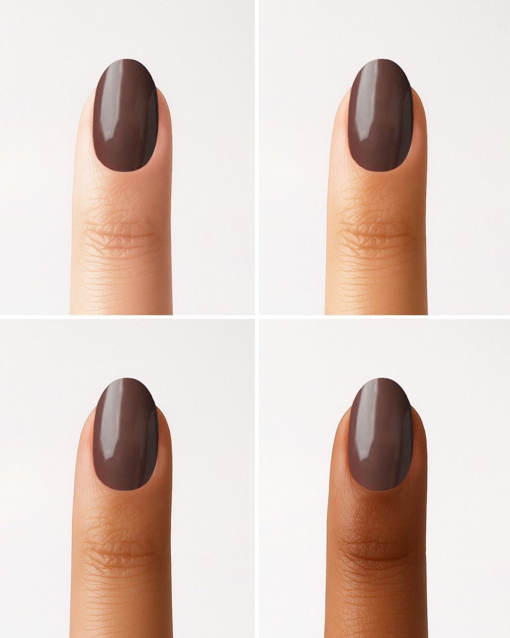 Cafe Noir Short Round Soft Gel Press Ons