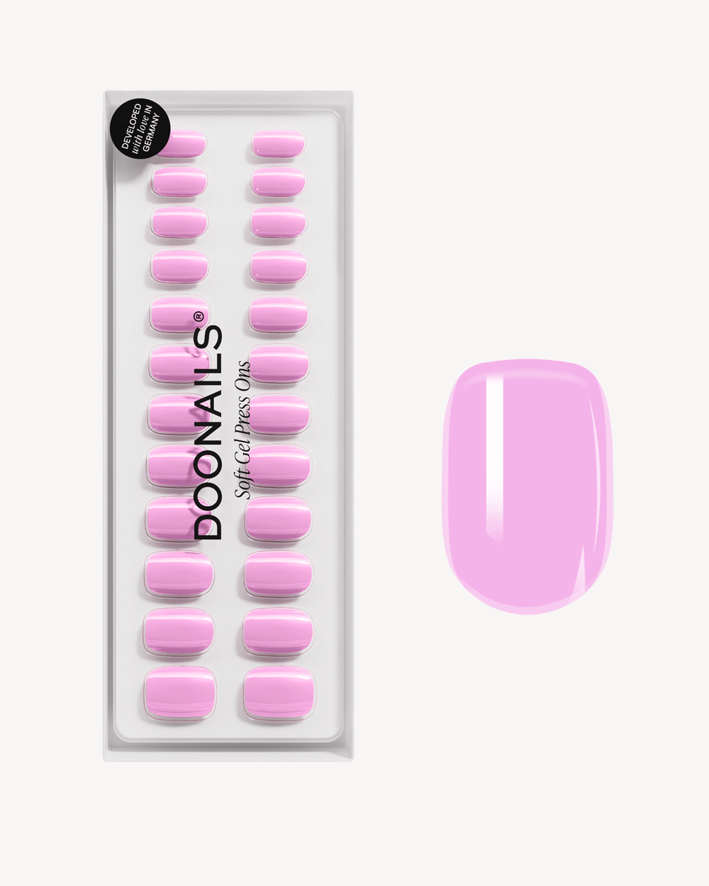 Barbie Girl Extra Short Square Soft Gel Press Ons