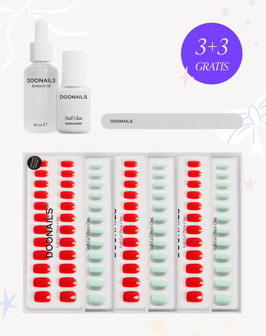 Birthday Starter Set - Soft Gel Press Ons