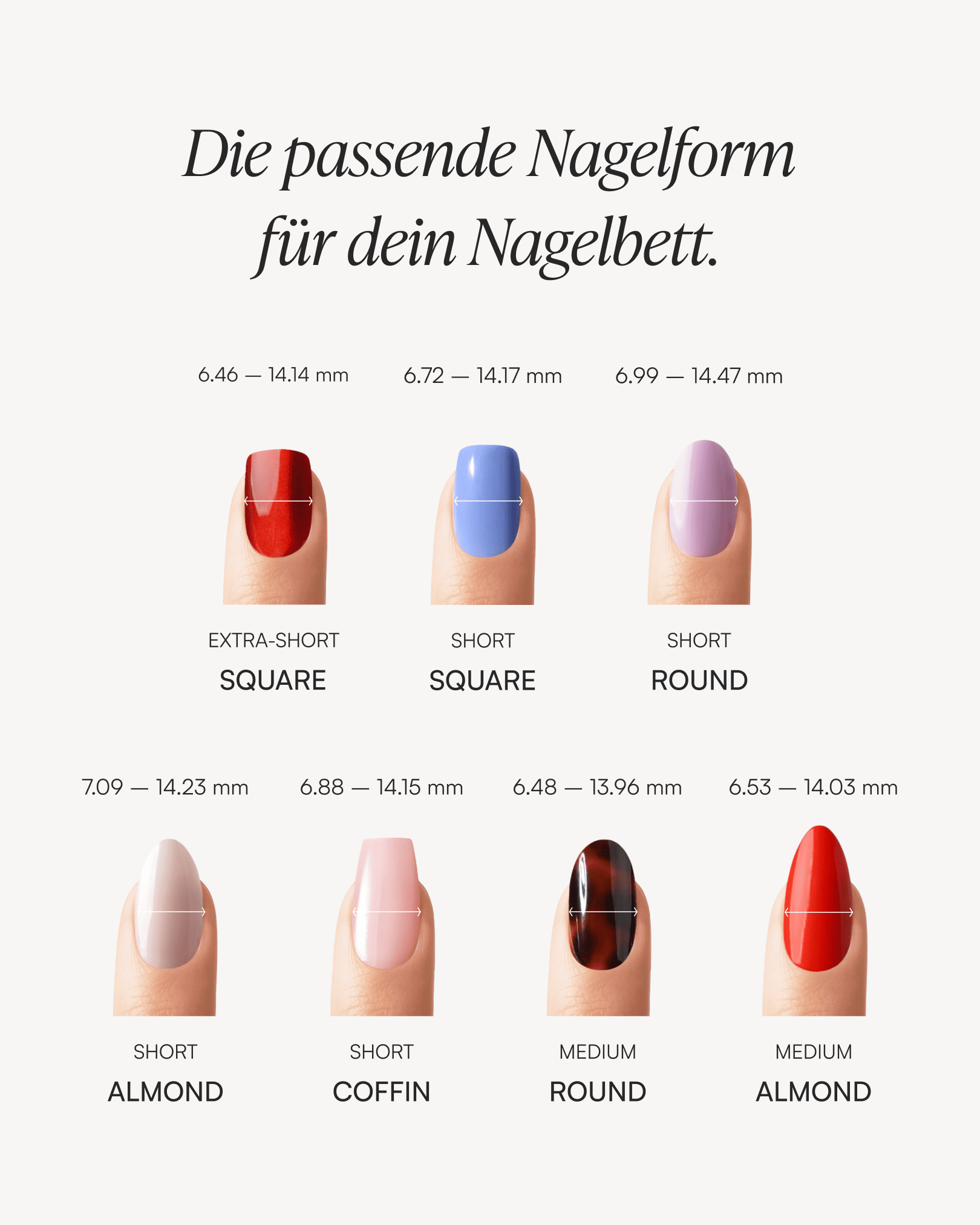 Farben Spar-Bundle - Soft Gel Press Ons